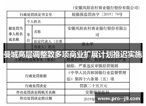 曼城高层调整致多项商业扩展计划推迟实施